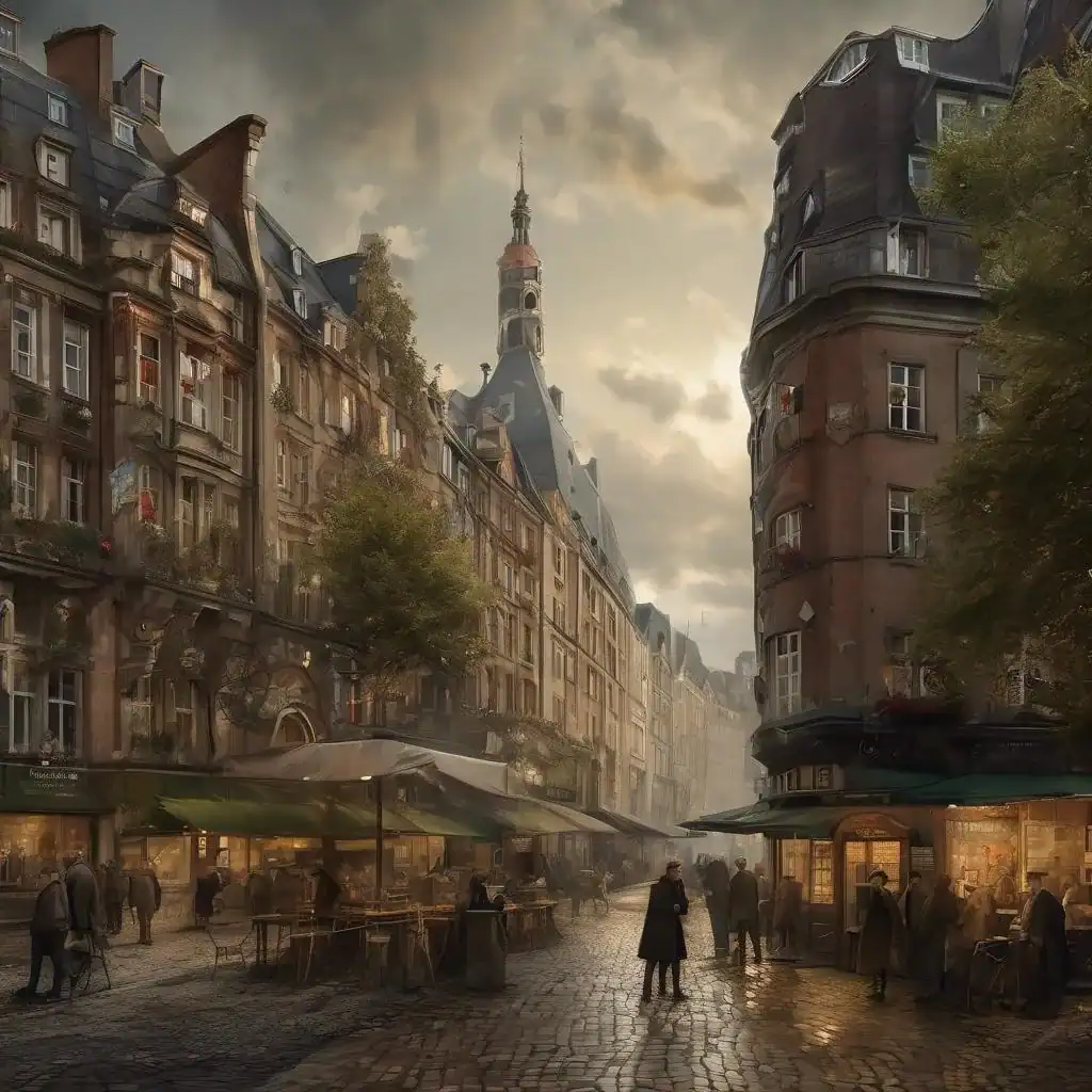 Die alte Akademie in Düsseldorf – Andreas Achenbach